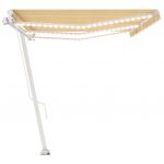 Copertina retractabila manual cu LED, galben/alb, model 3
