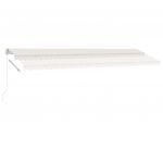 Copertina retractabila manual cu LED, crem, model 6