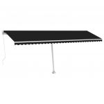 Copertina retractabila manual cu LED, antracit, model 2