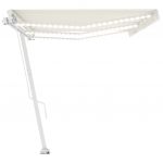 Copertina retractabila manual cu LED, crem, model 6