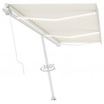 Copertina retractabila manual cu LED, crem, model 6
