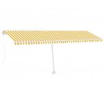 Copertina retractabila manual cu LED, galben/alb, model 3
