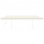 Copertina retractabila manual cu LED, crem, model 2