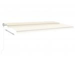 Copertina retractabila manual cu LED, crem, model 2