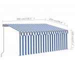 Copertina retractabila manual cu stor&LED albastru&alb