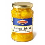 Ananas bucati in suc propriu 350g - Morgenland