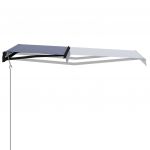 Copertina retractabila cu senzor vant/LED, albastru/alb, model 1