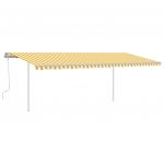 Copertina retractabila manual cu LED, galben/alb, model 4