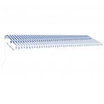 Copertina retractabila manual cu LED, albastru/alb, model 3