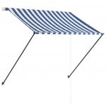 Copertina retractabila cu LED, albastru/alb