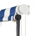 Copertina retractabila cu LED, albastru/alb