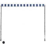 Copertina retractabila cu LED, albastru/alb