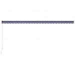 Copertina retractabila manual cu LED, albastru/alb, model 4