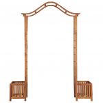 Arcada de gradina cu jardiniera 180x40x218 cm lemn masiv acacia