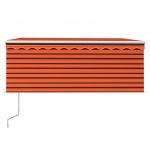 Copertina retractabila automat cu stor portocaliu&maro 3x2