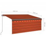 Copertina manuala cu stor&LED portocaliu&maro 3