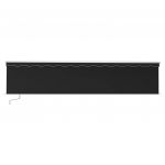 Copertina retractabila manual cu stor/LED, antracit, 6 x 3 m