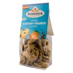 Biscuiti din grau spelta cu ciocolata amaruie si ulei de portocale, Demeter, eco-bio, 150g - Sommer