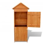 Dulap depozitare de gradina, maro, 42.5 x 64 x 190 cm
