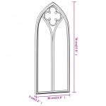 Oglinda de gradina, negru, fier, uz exterior, model 3