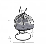 Scaun agatat, gri, DALVEA 2 NEW
