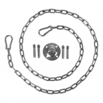 Scaun suspendat, transparent/argint/ gri, BUBBLE TIP 1