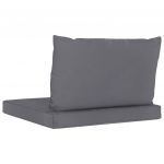 Perne canapea din paleti, 2 buc., material textil