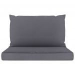 Perne canapea din paleti, 2 buc., material textil
