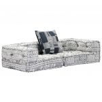 Canapea puf modulara cu 2 locuri, material textil