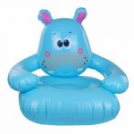 Scaun gonflabil pentru copii, 78x70x66 cm, model hipopotam