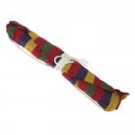 Hamac Multicolor Dublu (2 persoane), 200 x 150 cm, cu bara de 80 cm - rosu