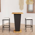 Set mobilier bar de gradina cu perne