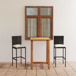 Set mobilier bar de gradina cu perne