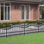 Gard gradina cu varfuri negru 115 cm otel vopsit electrostatic
