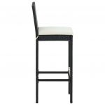 Set mobilier bar de gradina cu perne