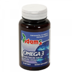 Omega 3 1000mg (EPA 180mg, DHA 120mg) + Vitamina E - 30cps gelatinoase - ADAMS