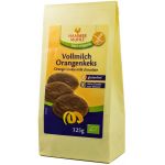 Biscuiti cu ciocolata cu lapte si jeleu portocale eco-bio, 125g, Hammer Muhle