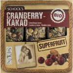 Batoane crocante cu merisoare si cacao eco-bio, 75g (3 x 25g) Schock's