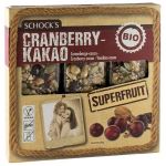 Batoane crocante cu merisoare si cacao eco-bio, 75g (3 x 25g) Schock's