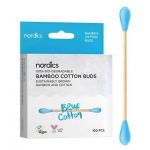 BETISOARE DIN BUMBAC SI BAMBUS 100buc, Nordics Oral Care Alb