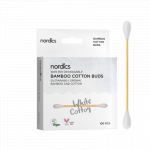 BETISOARE DIN BUMBAC SI BAMBUS 100buc, Nordics Oral Care Alb