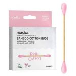 BETISOARE DIN BUMBAC SI BAMBUS 100buc, Nordics Oral Care Albastru