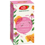 ECHINACEA CU PROPOLIS SI VITAMINA C F170 63cpr, FARES