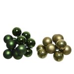 Decoratiune - Globe Baubles on Wire - Moss Green and Pine Green - mai multe culori | Kaemingk