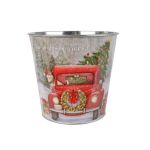 Ghiveci decorativ mediu - Christmas Planter - Car and Dog | Kaemingk