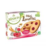 Biscuiti Mini Ochelari, cu zmeura, eco-bio, 175g - Bisson