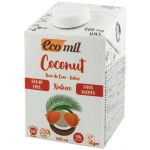 Lapte vegetal de cocos, natur, fara zahar, eco-bio, 500ml - Ecomil