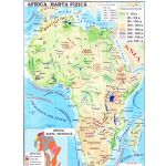 Africa + Australia - Harta fizica 1:40.000.000 (pliata), editura Carta Atlas
