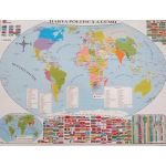 Harta politica a lumii + Harta fizica a lumii, editura Carta Atlas
