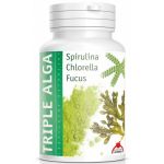 TRIPLU ALGE SPIRULINA, CHLORELLA, FUCUS, 120cpr - DIETETICOS INTERSA